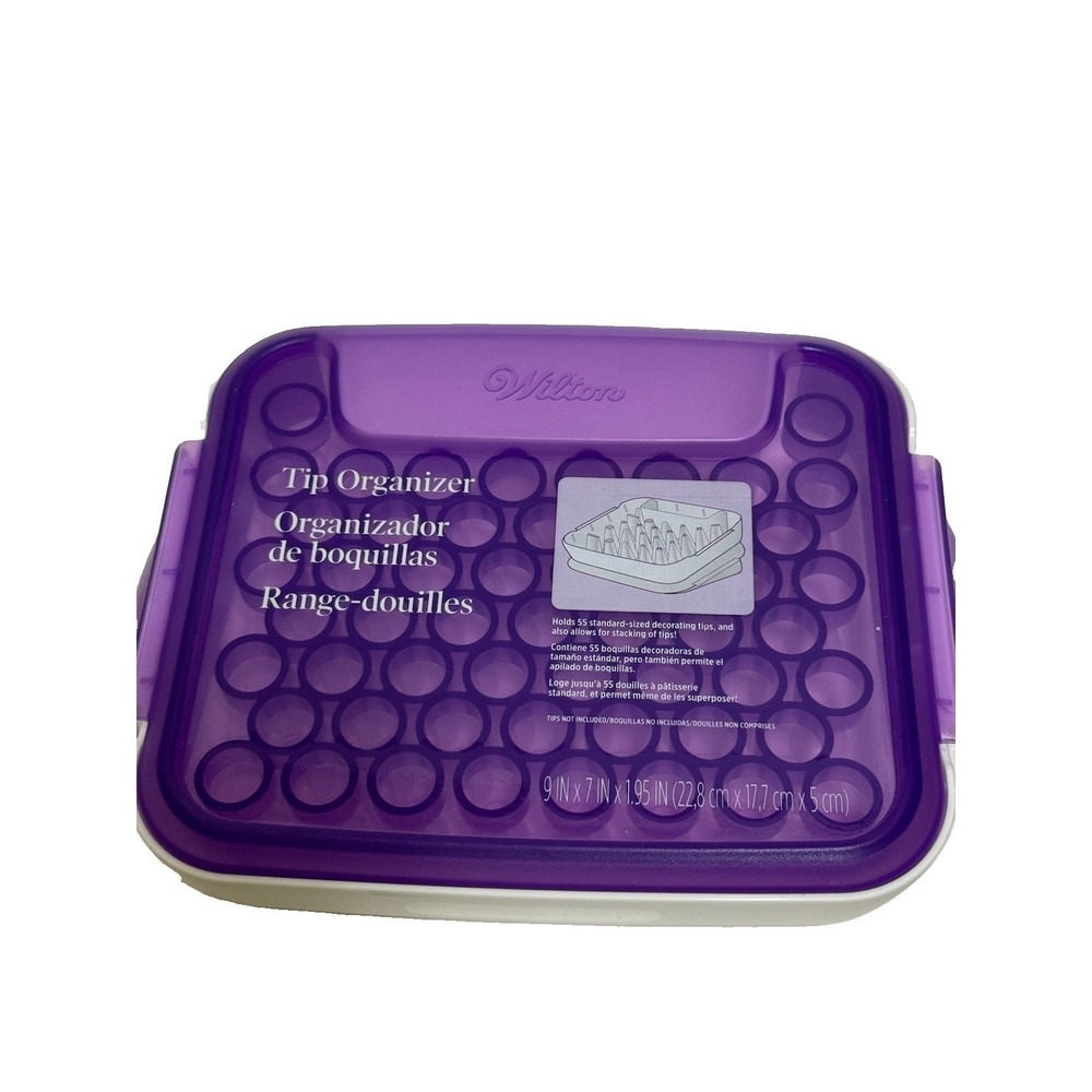 Wilton Decorating Tip Organizer‎ Case - Holds 55 Standard-Sized Tips